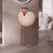 MonBlari FLOWER Series Pedestal Sink H-ZY0816-1-LP-SideView