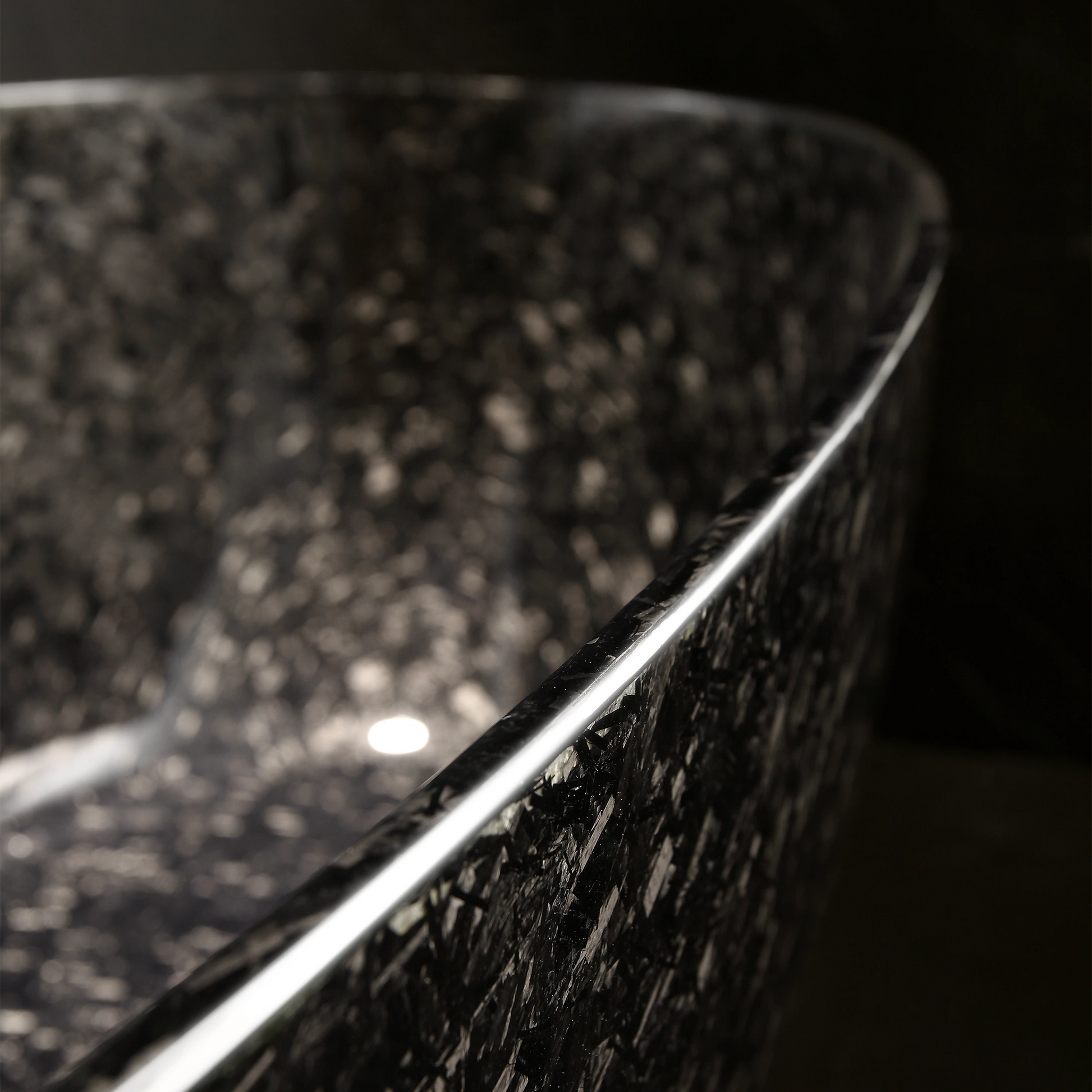 67 Inch MonBlari Carbon Fiber Freestanding Bathtub MC99907GB-CloseUp