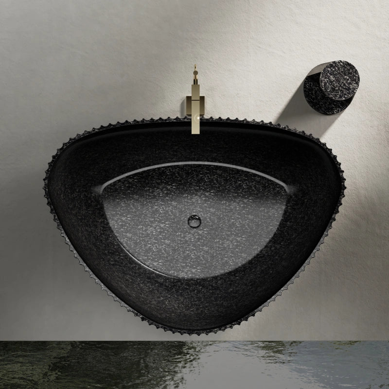 71 Inch MonBlari Carbon Fiber Freestanding Bathtub