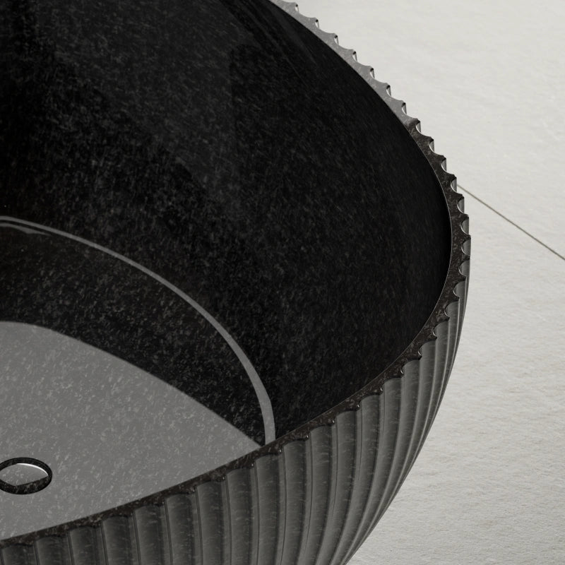 71 Inch MonBlari Carbon Fiber Freestanding Bathtub