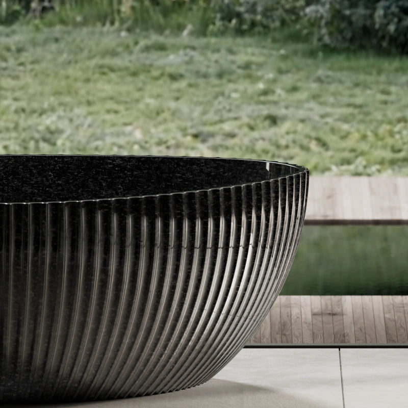 71 Inch MonBlari Carbon Fiber Freestanding Bathtub