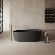 67 Inch MonBlari Carbon Fiber Freestanding Bathtub MC99972GB-FrontView