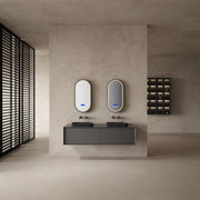 MonBlari Sculptural Carbon Fiber Double Bathroom Vanity