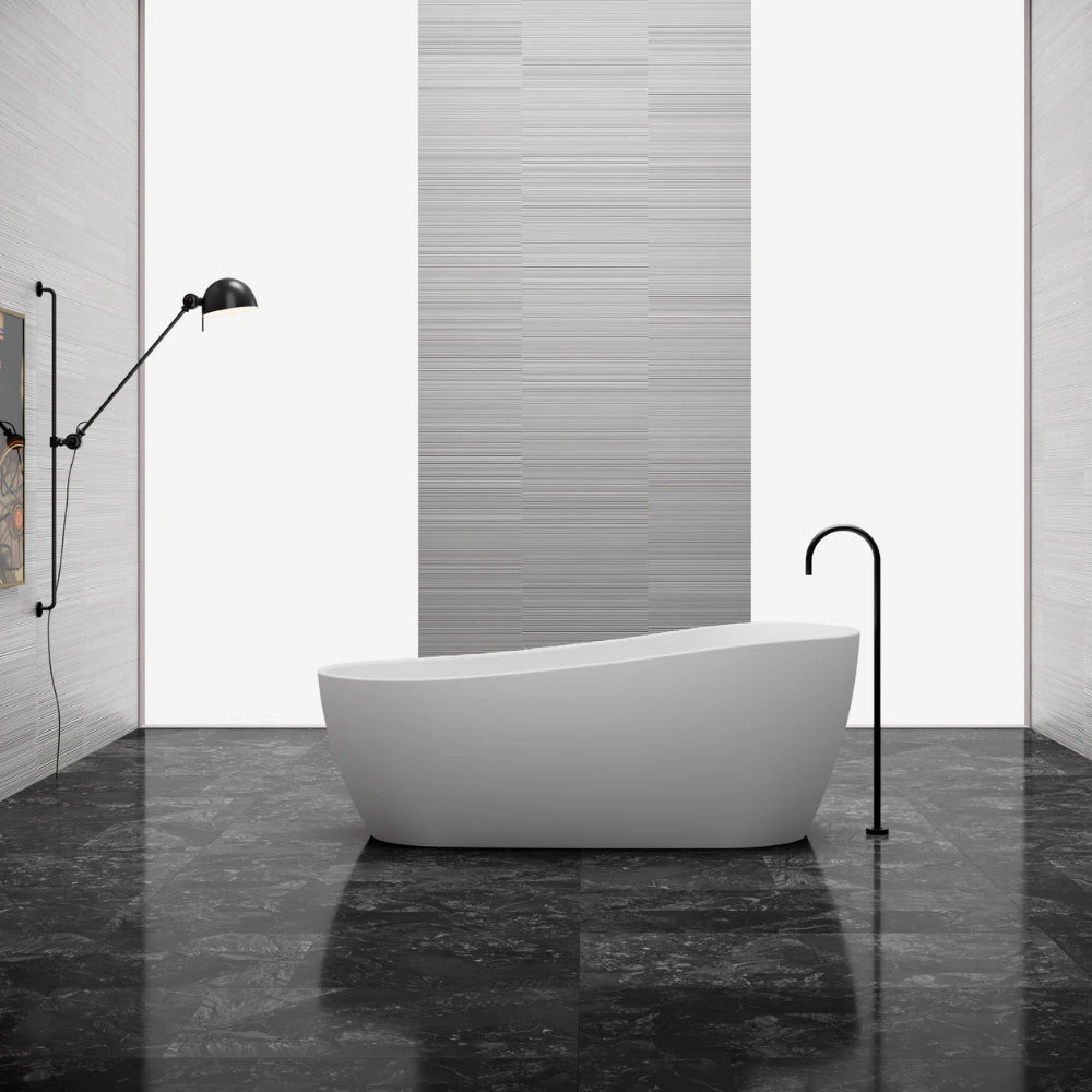 71 inch Monblari Sculptural Solid Surface Freestanding Bathtub