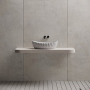 23.6 Inch MonBlari Solid Surface Vessel Bowl Sink Bathroom Sink MR-A8878-FrontTop