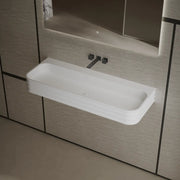 31.5-47.2 Inch MonBlari Solid Surface Vessel Wall Mount Bathroom Sink