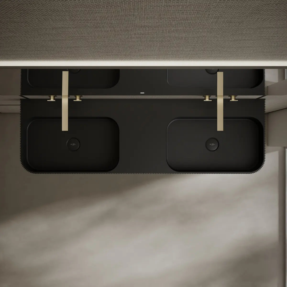 47.2 Inch MonBlari Solid Surface Wall Mount Bathroom Sink
