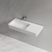 31.5-39.4 Inch MonBlari Solid Surface Wall Mount Sink Bathroom Sink