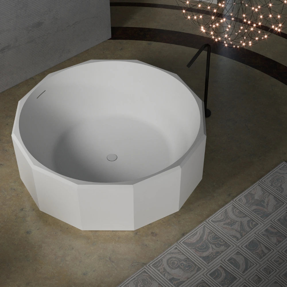 59 Inch MonBlari BERYL Series Round Buthtub