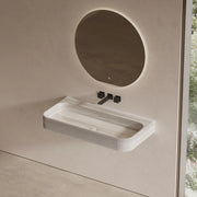 24"-47" MonBlari Marble Wall-Mounted Bathroom Wall-Mounted Sink