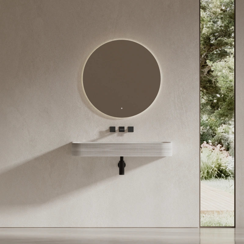 24"-47" MonBlari Marble Wall-Mounted Bathroom Wall-Mounted Sink