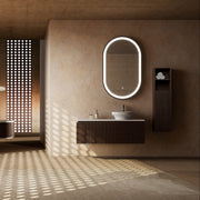 MonBlari Marble Bathroom Vanity With Mirror MW-V0633-FrontView