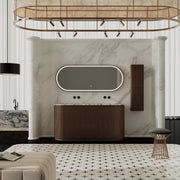MonBlari Freestanding Double Basin Bathroom Vanity Set with Cabinet