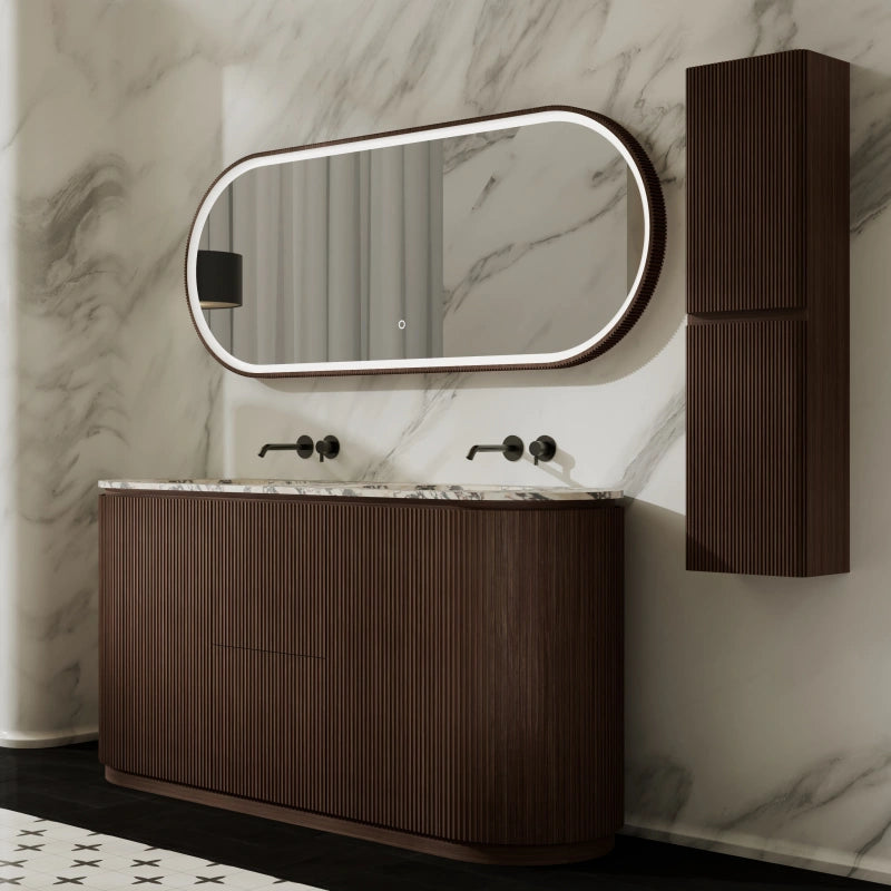 MonBlari Freestanding Double Basin Bathroom Vanity Set with Cabinet