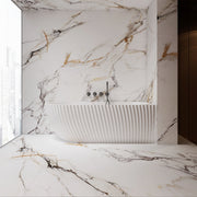 MonBlari Acrylic Back to Wall Bathtub MY-66613-GW-FrontView
