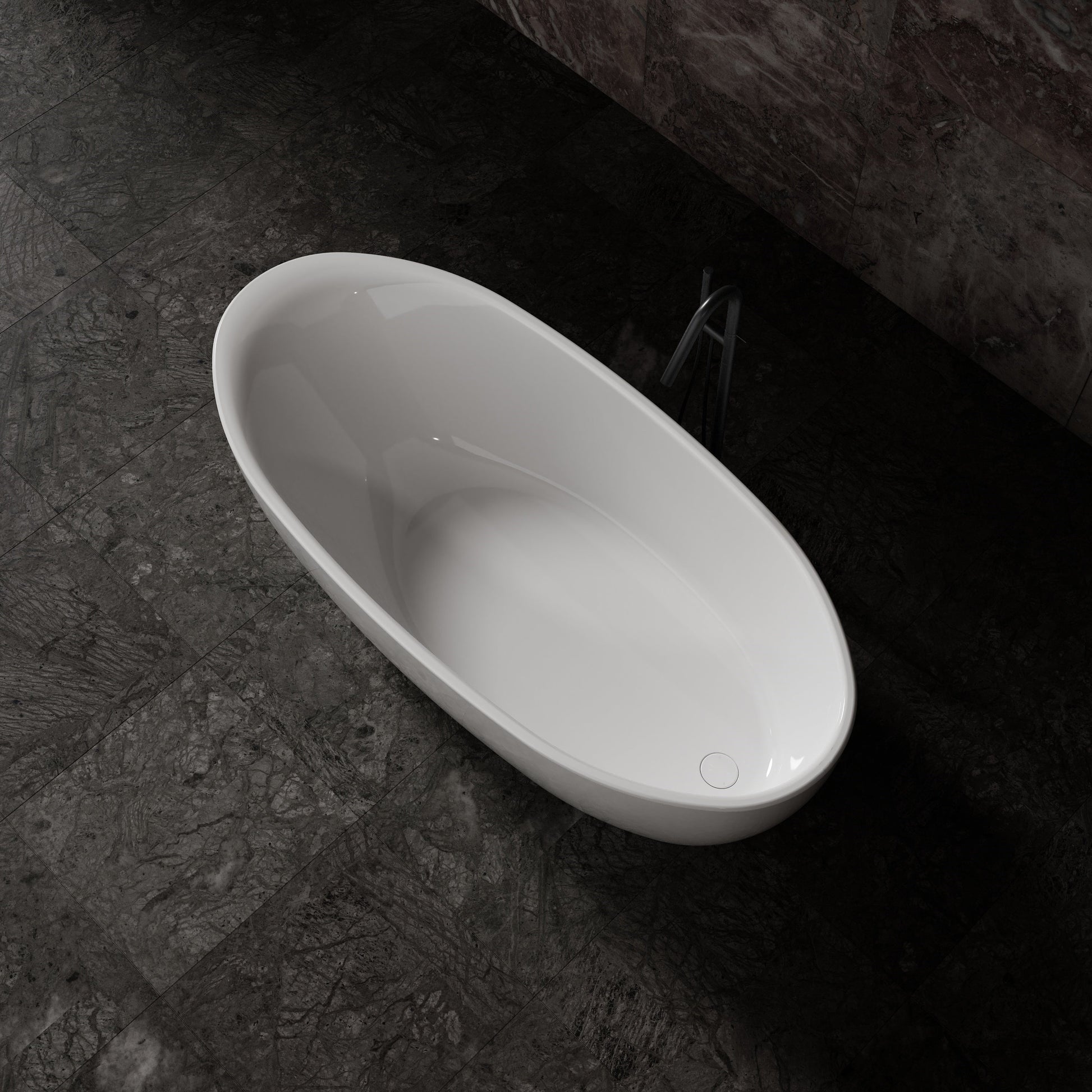 MonBlari Acrylic Freestanding Bathtub MY-66651-GW-TopView