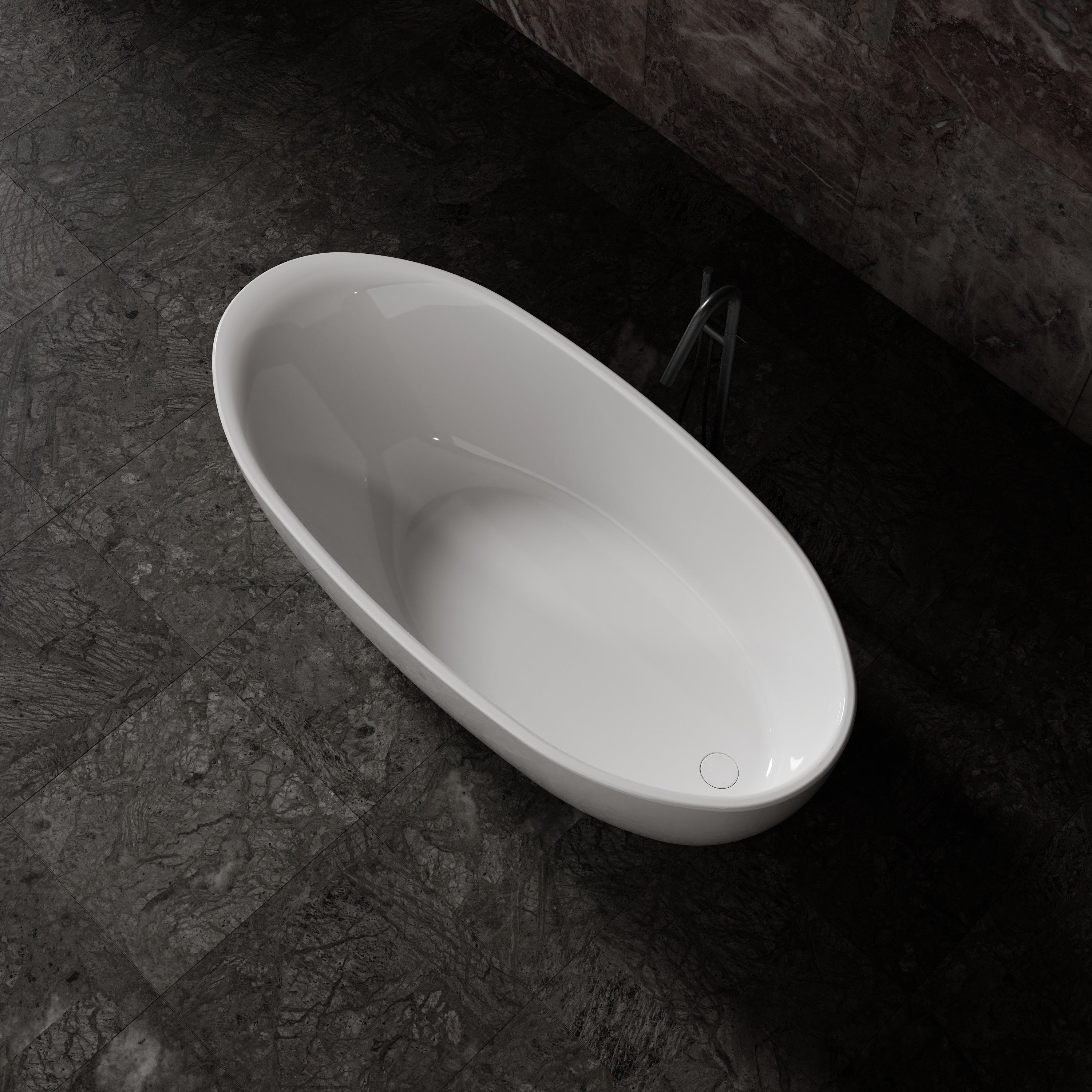 MonBlari Acrylic Freestanding Bathtub MY-66651-GW-TopView