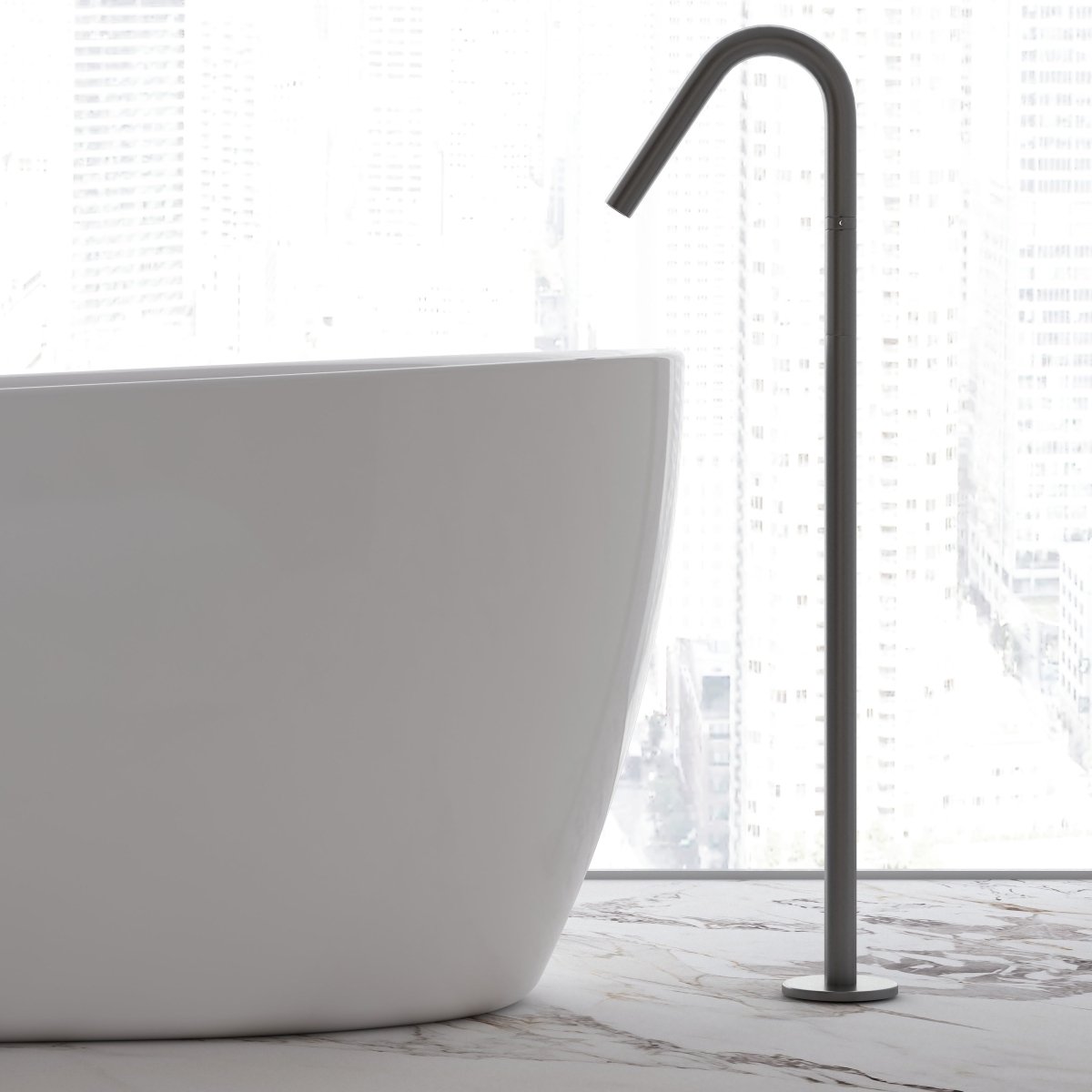MonBlari Acrylic Freestanding Bathtub MY-66652-GW-FrontCloseUp