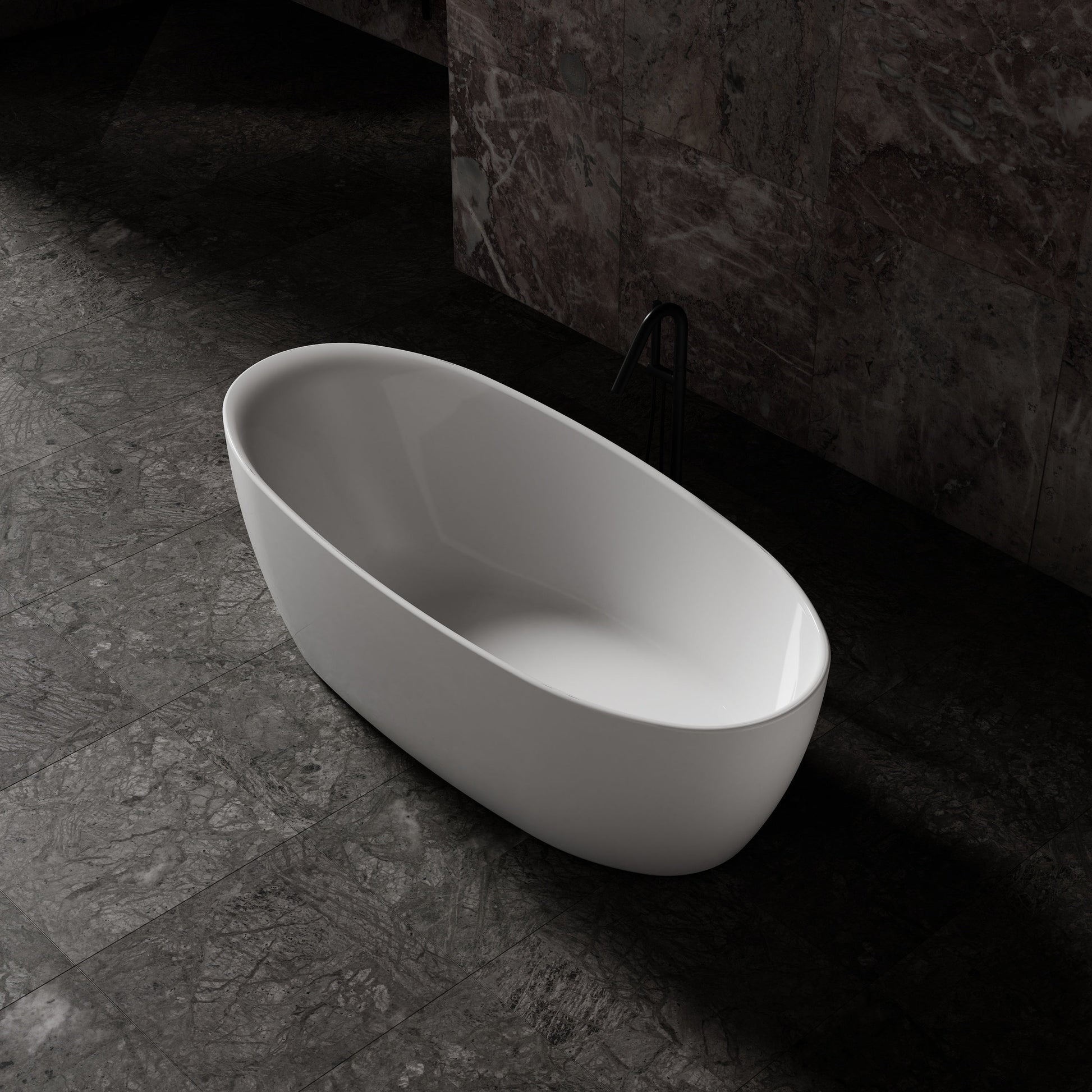 MonBlari Acrylic Freestanding Bathtub MY-66652-GW-SideTop
