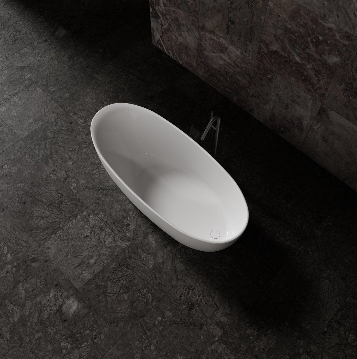 MonBlari Acrylic Freestanding Bathtub MY-66652-GW-TopView