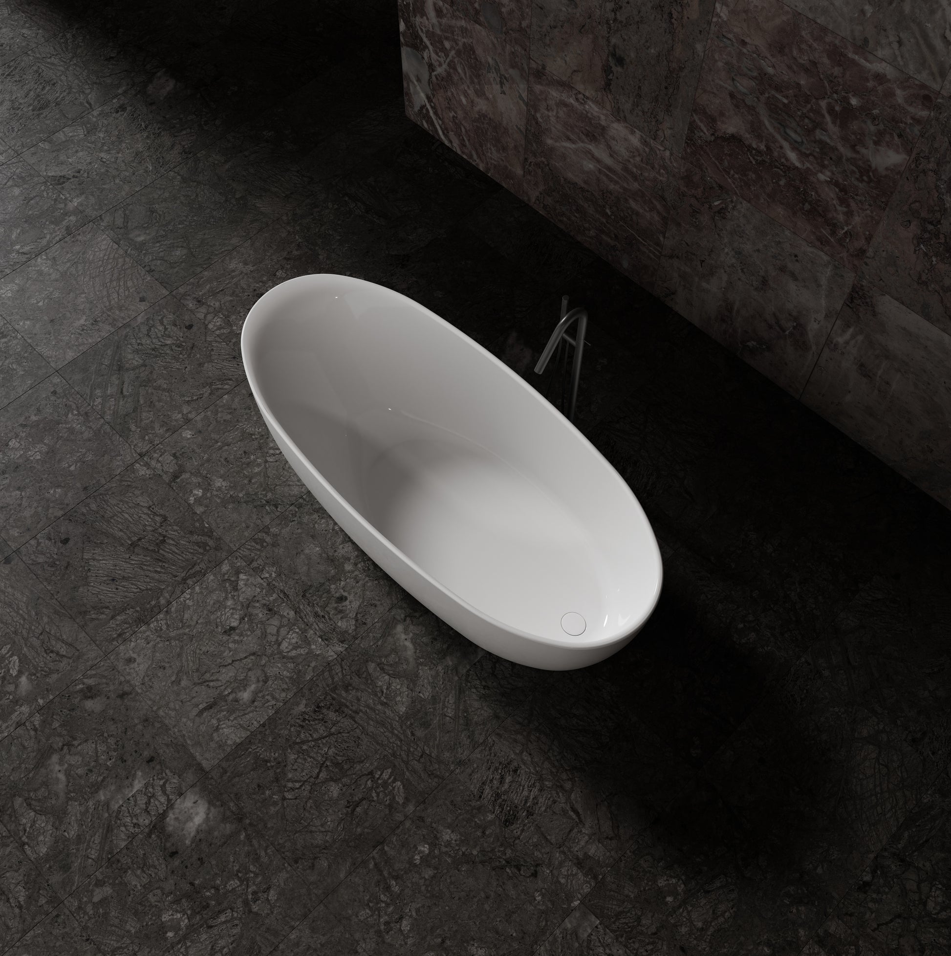 MonBlari Acrylic Freestanding Bathtub MY-66652-GW-TopView