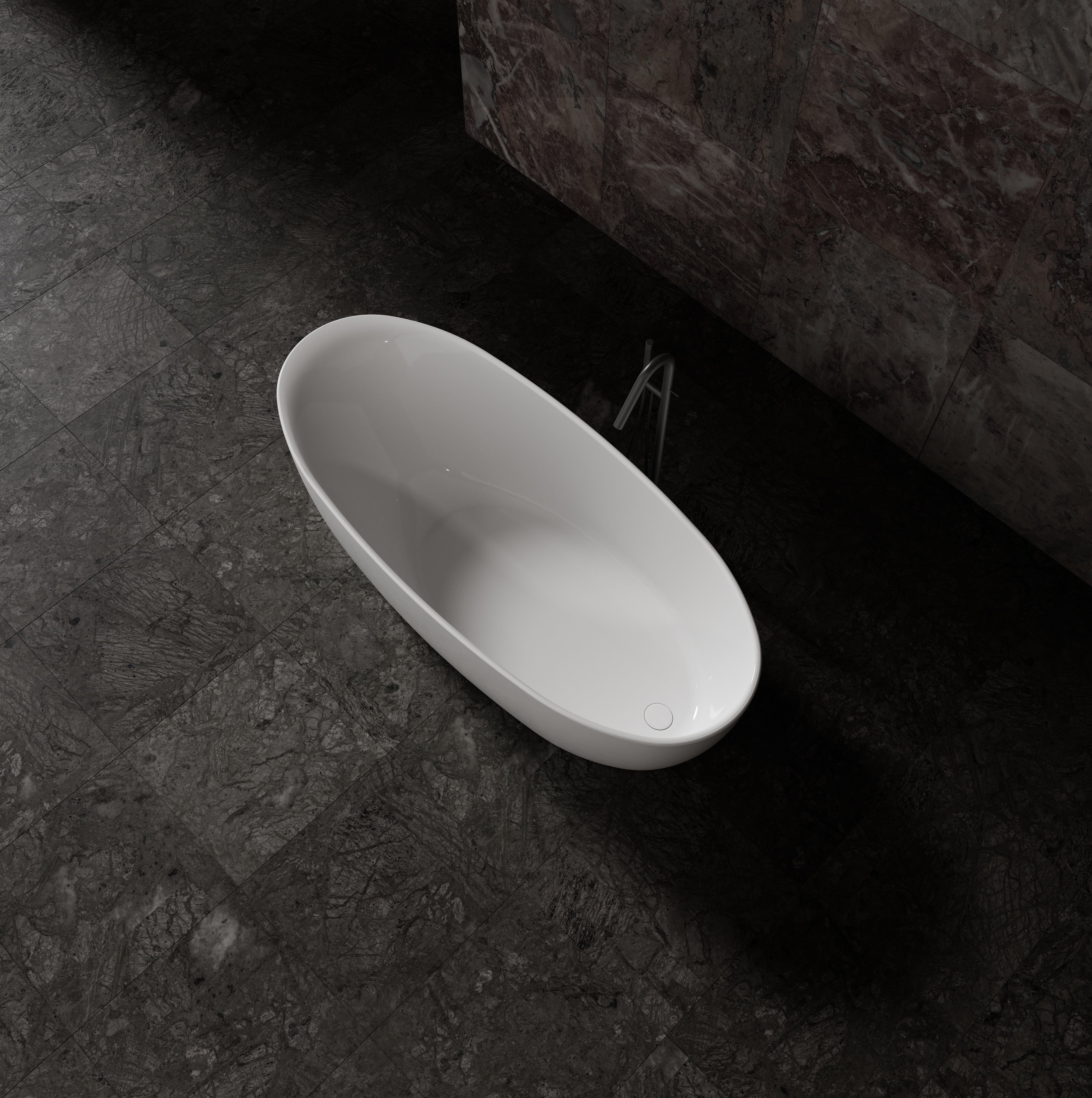 MonBlari Acrylic Freestanding Bathtub MY-66652-GW-TopView
