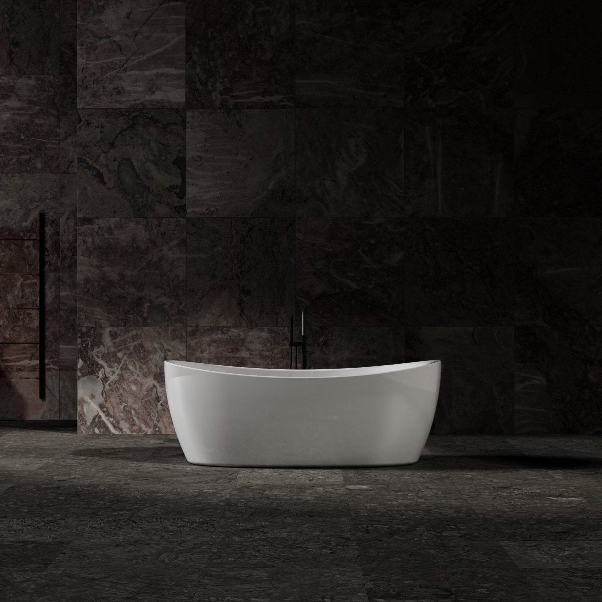 MonBlari Acrylic Freestanding Bathtub MY-66653-GW-FrontView