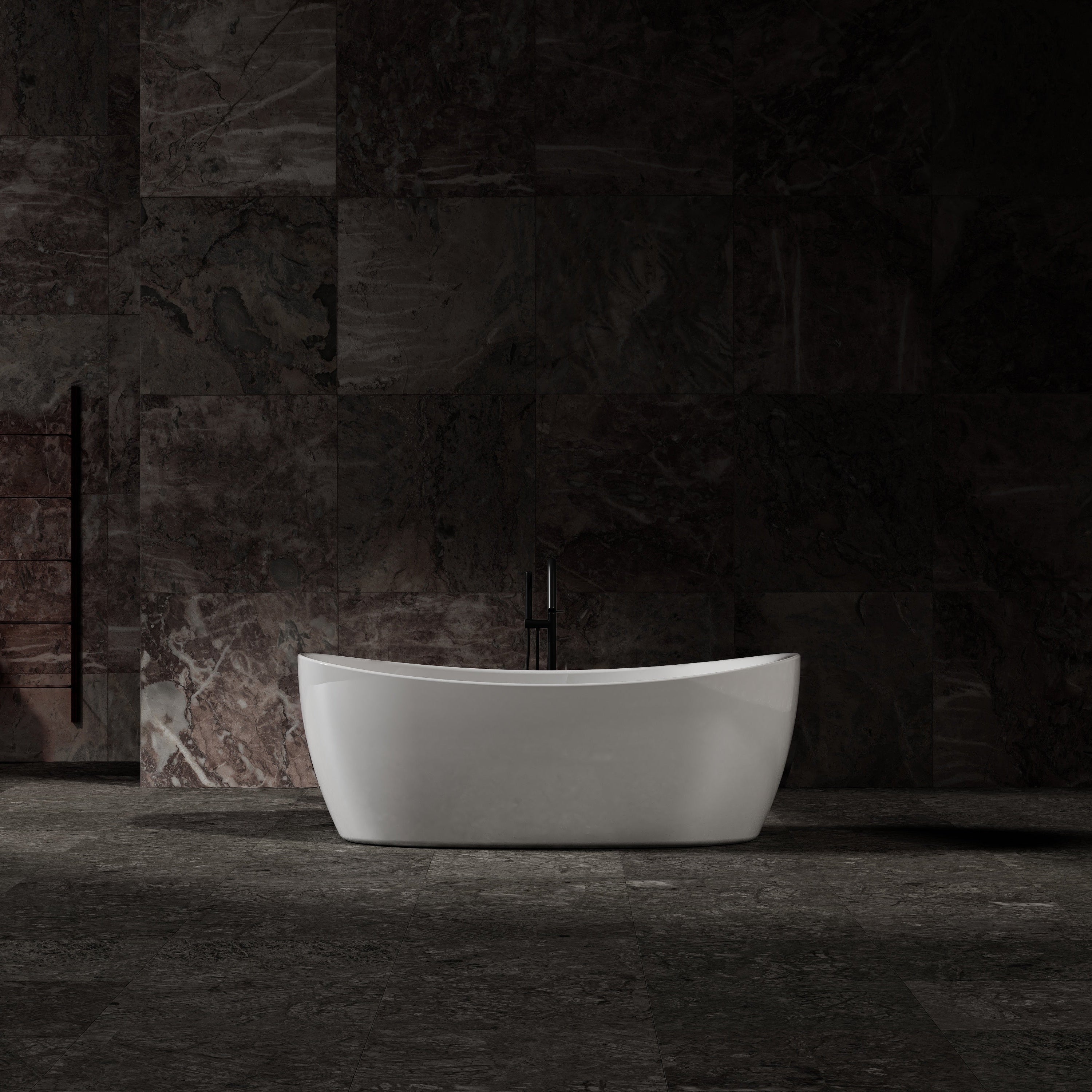 MonBlari Acrylic Freestanding Bathtub MY-66653-GW-FrontView