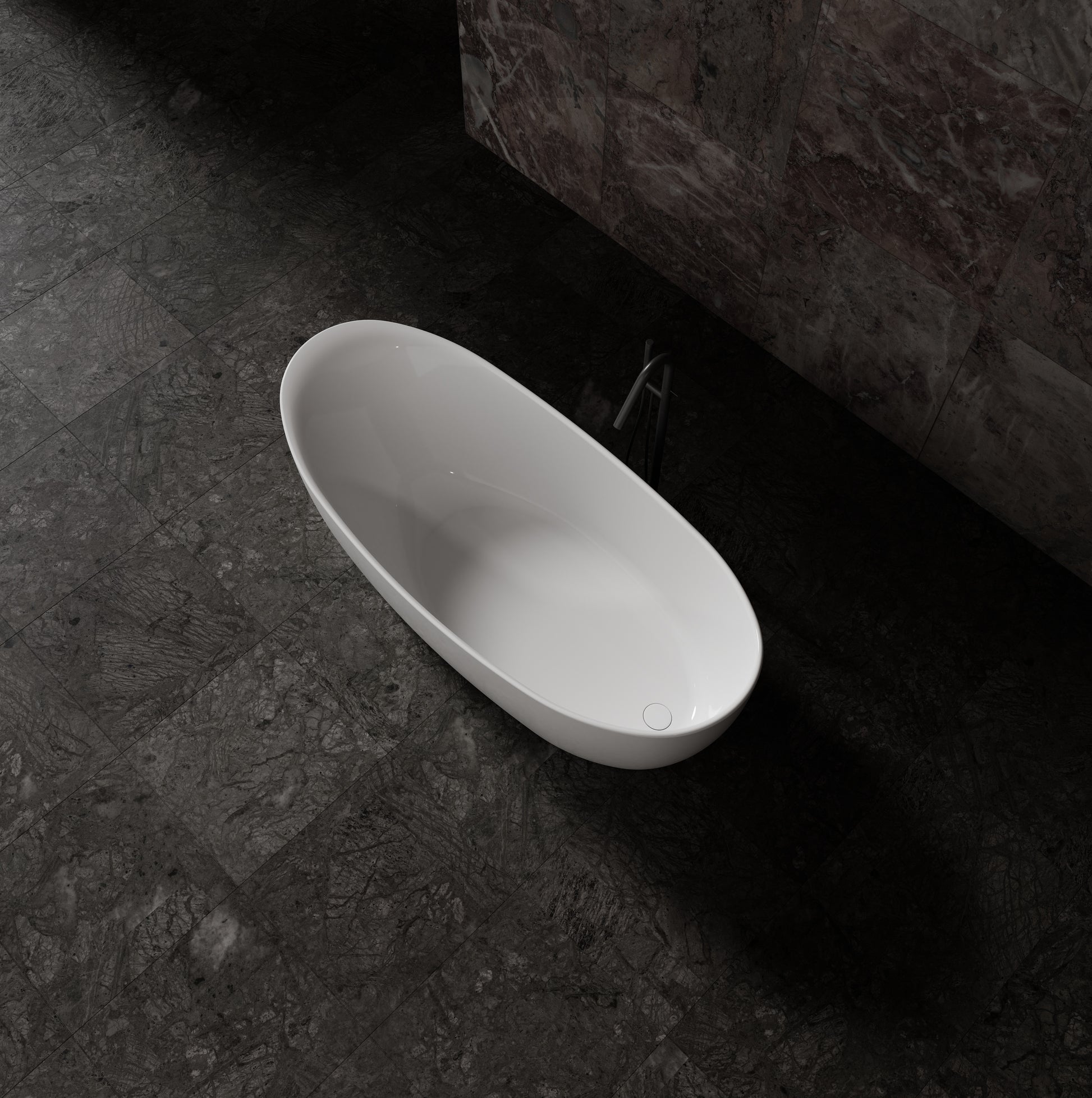 MonBlari Acrylic Freestanding Bathtub MY-66653-GW-TopView