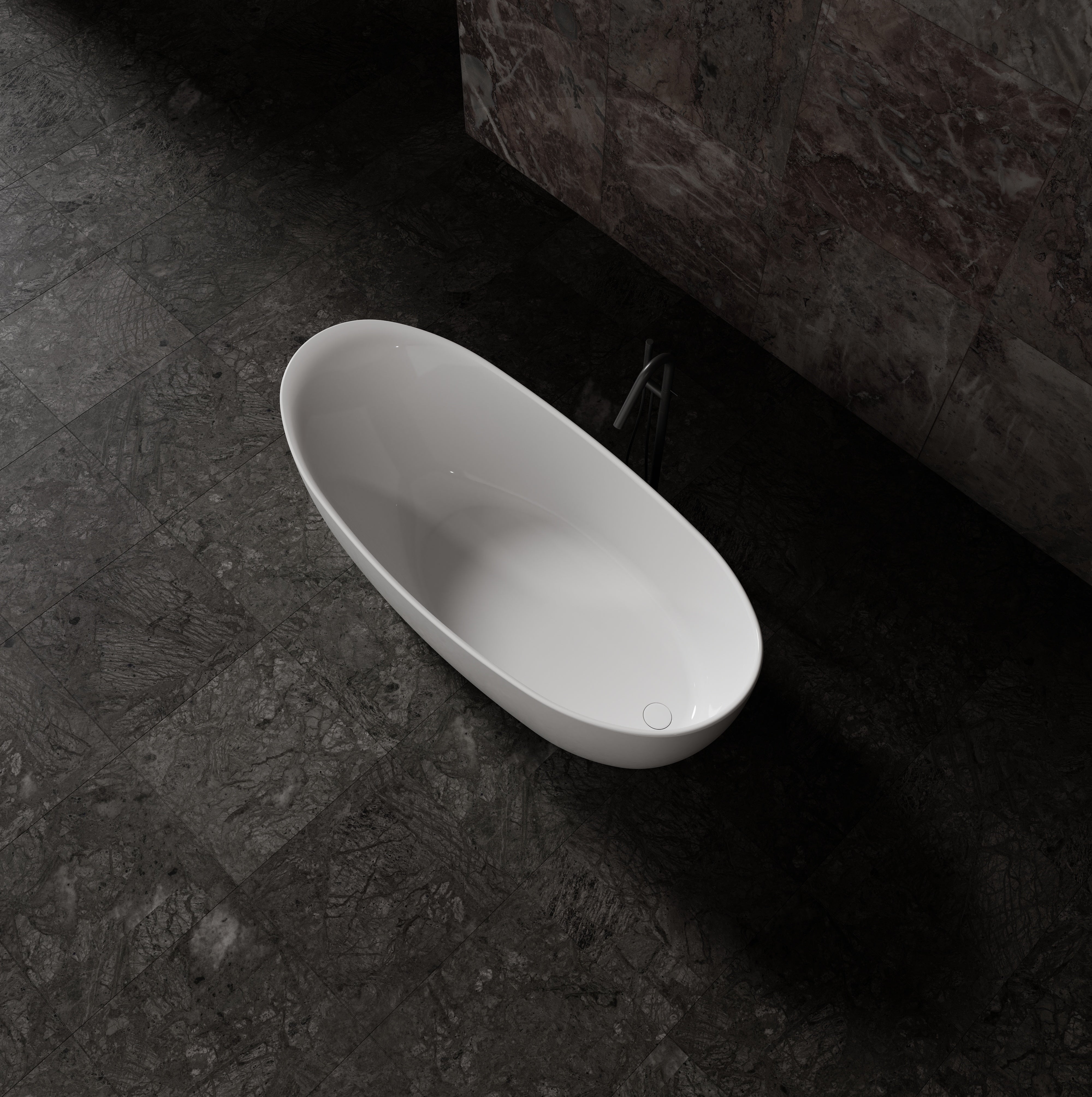 MonBlari Acrylic Freestanding Bathtub MY-66653-GW-TopView
