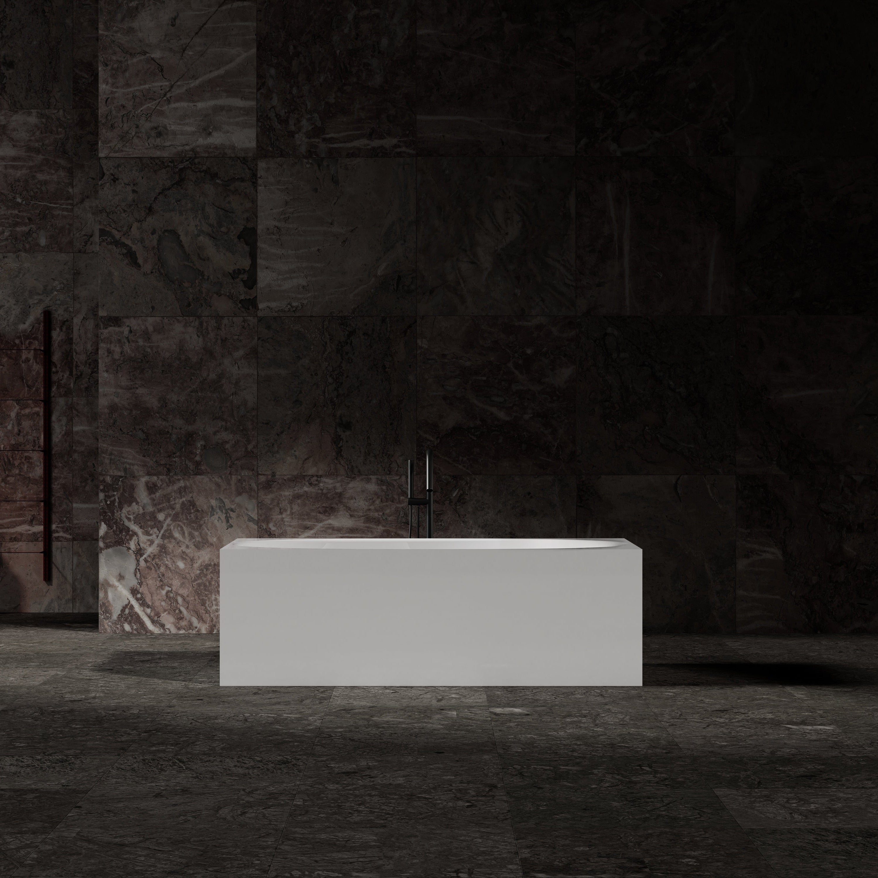 MonBlari Acrylic Freestanding Bathtub MY-66655-GW-FrontView