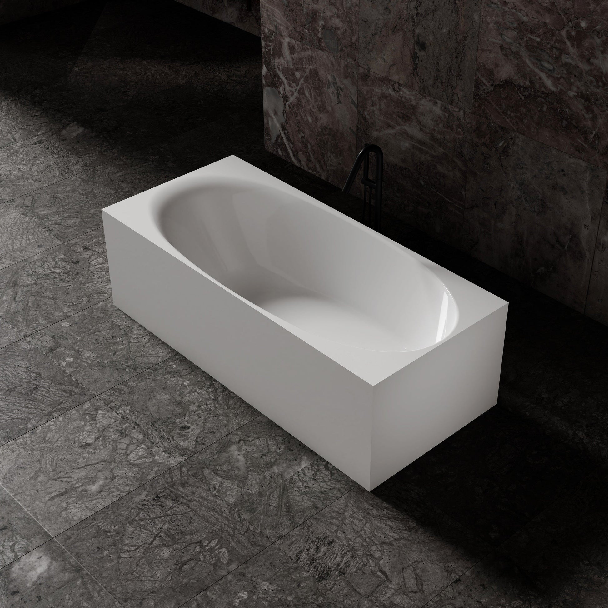 MonBlari Acrylic Freestanding Bathtub MY-66655-GW-SideTop