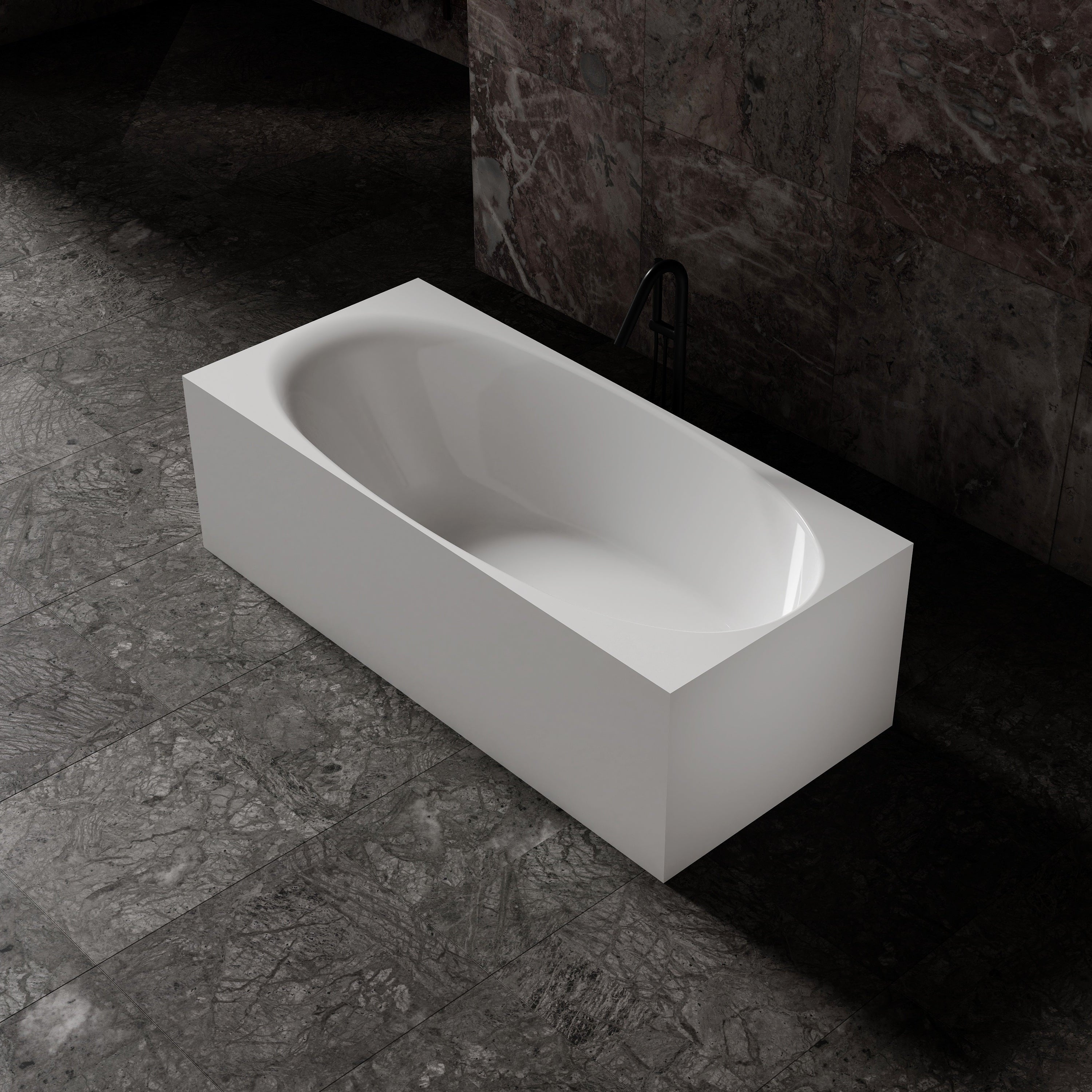 MonBlari Acrylic Freestanding Bathtub MY-66655-GW-SideTop