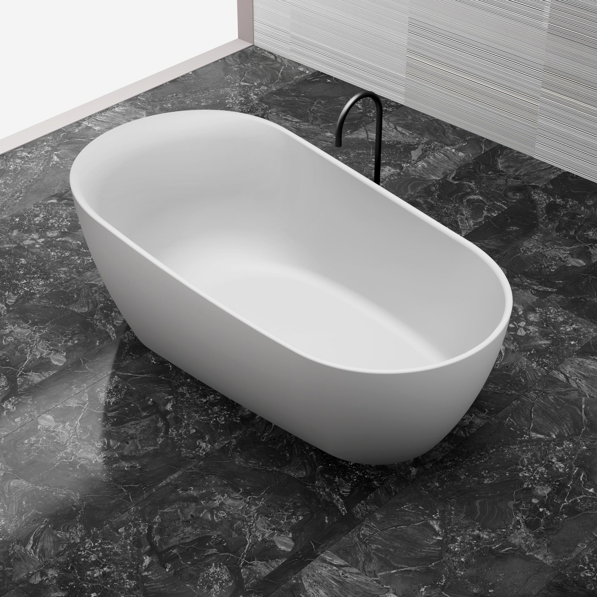 MonBlari Acrylic Freestanding Bathtub MY-66658-GW-SideTop