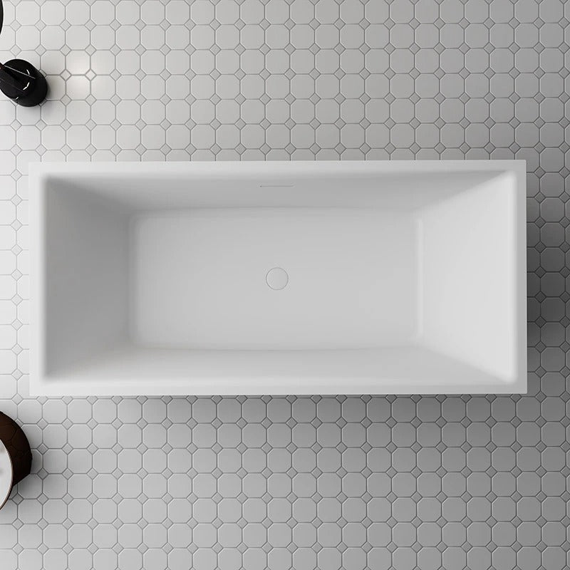 Monblari White Acrylic Soaking Tub TW-7995-TopView