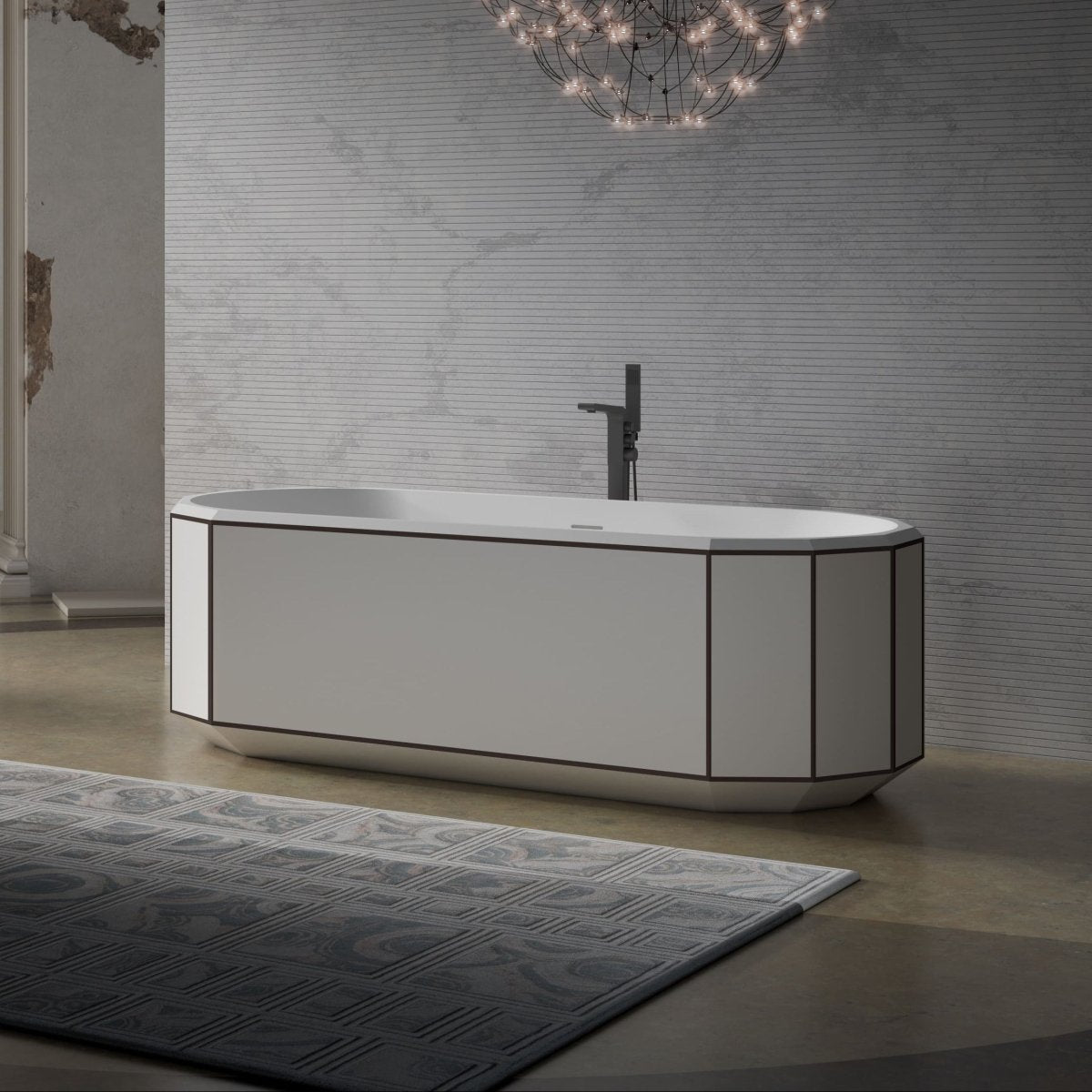 MonBlariBERYLSeriesBathtubWithBlackRimDiagonalViewPanorama-1700x750x550mm-Scenario