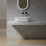 MonBlariBERYLSeriesCountertopSinkwithBlackRimFrontViewPanorama-600x350x160mm-Scenario