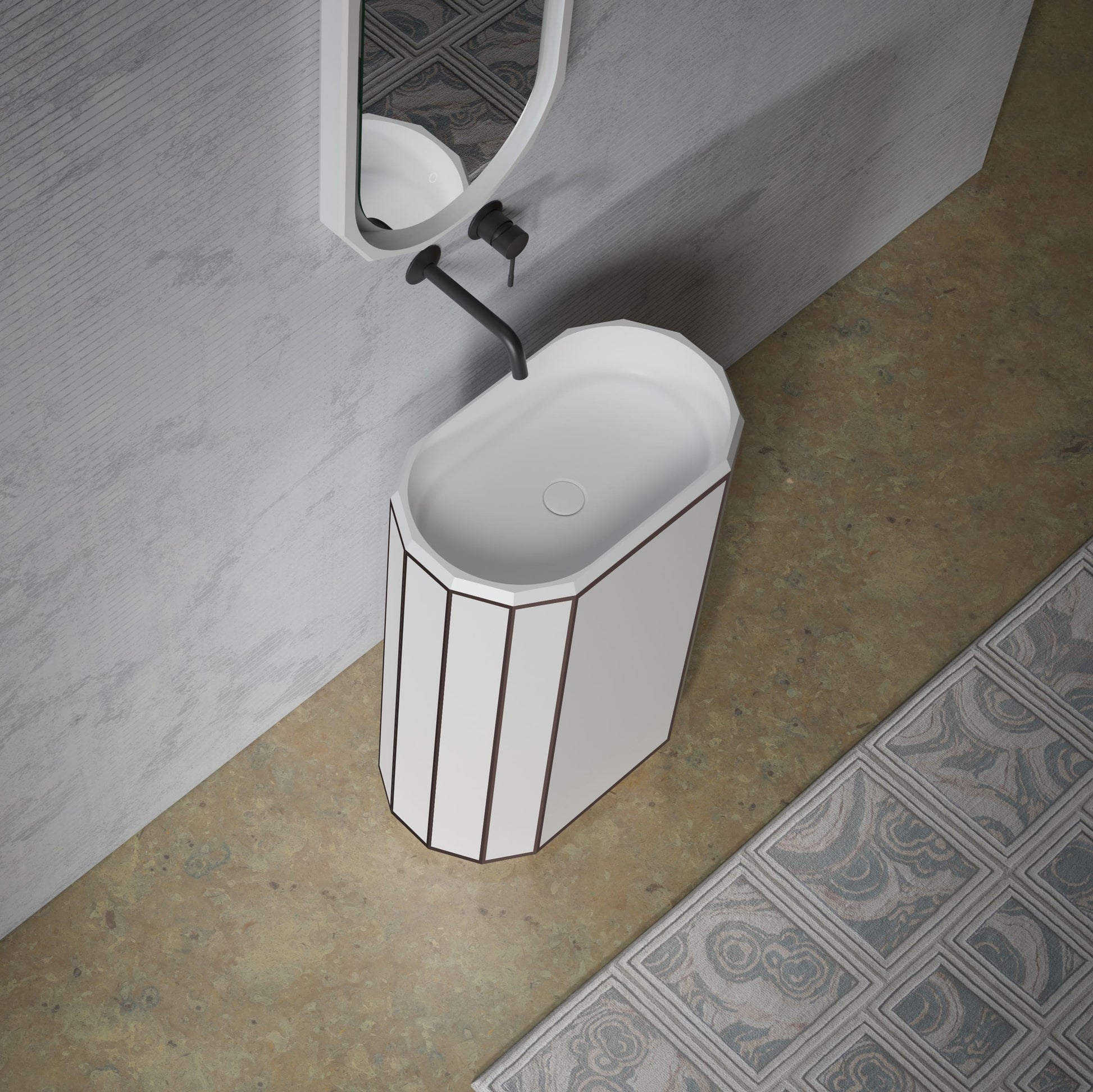 MonBlariBERYLSeriesPedestalSinkDiagonalTopViewPanorama-600x360x900mm