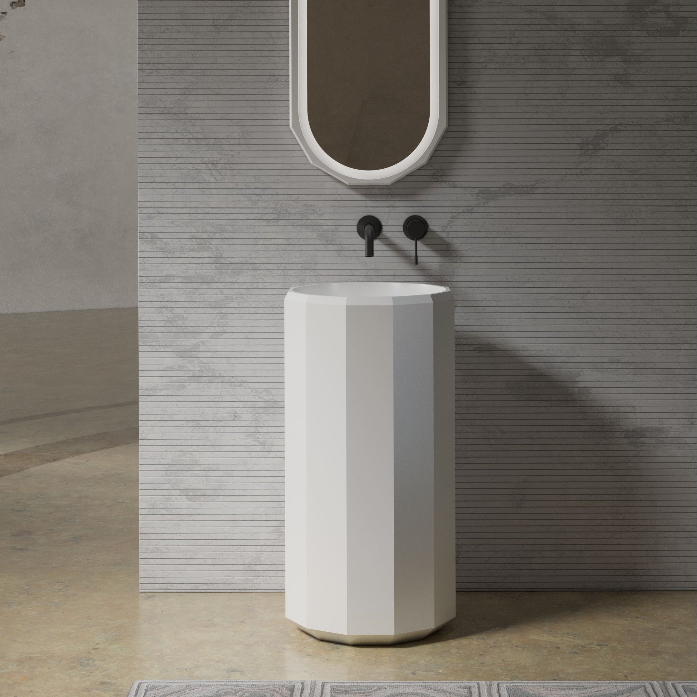 MonBlariBERYLSeriesPedestalSinkFrontViewPanorama-450x450x900mm