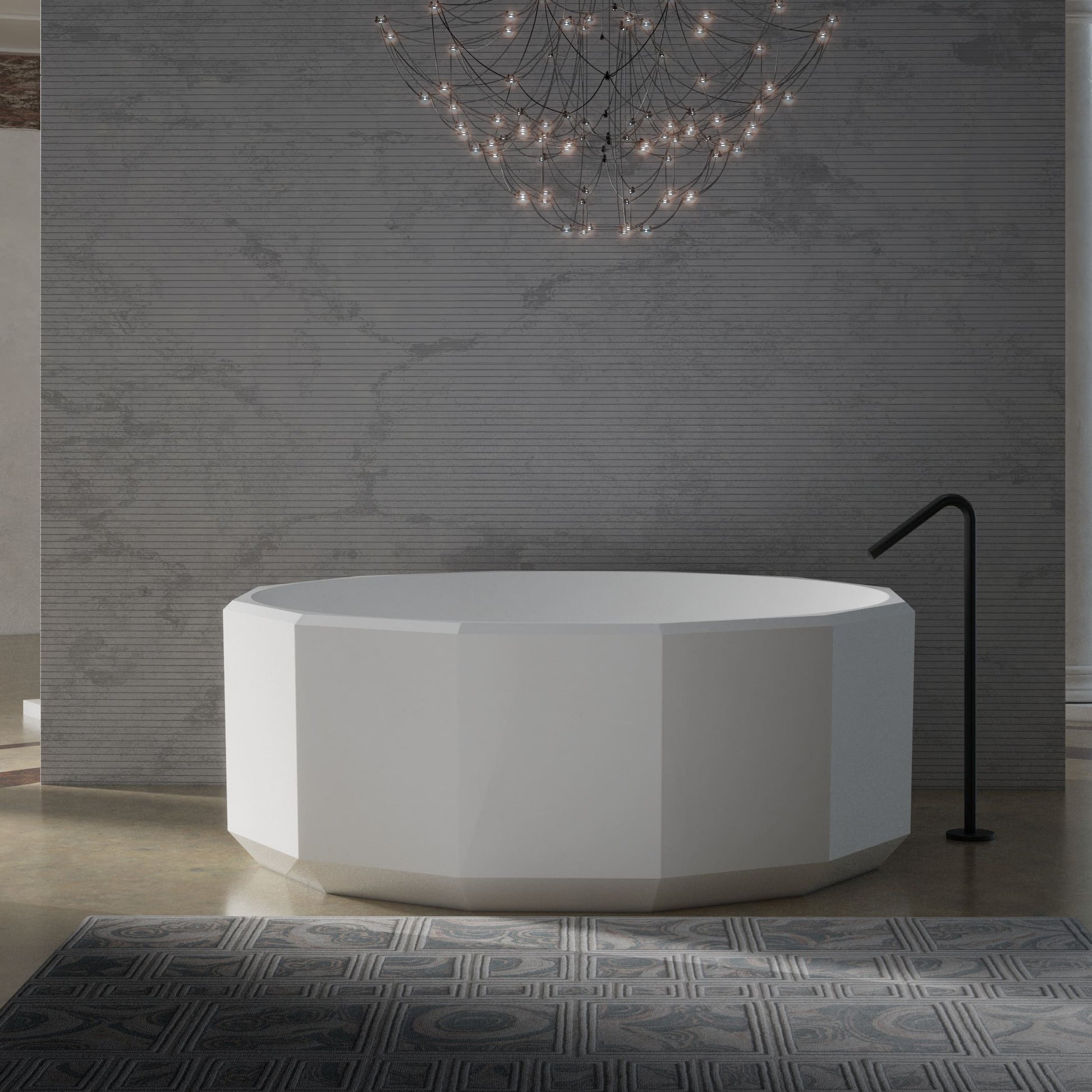 MonBlariBERYLSeriesRoundBathtubFrontViewPanorama-1500x1500x550mm-Scenario