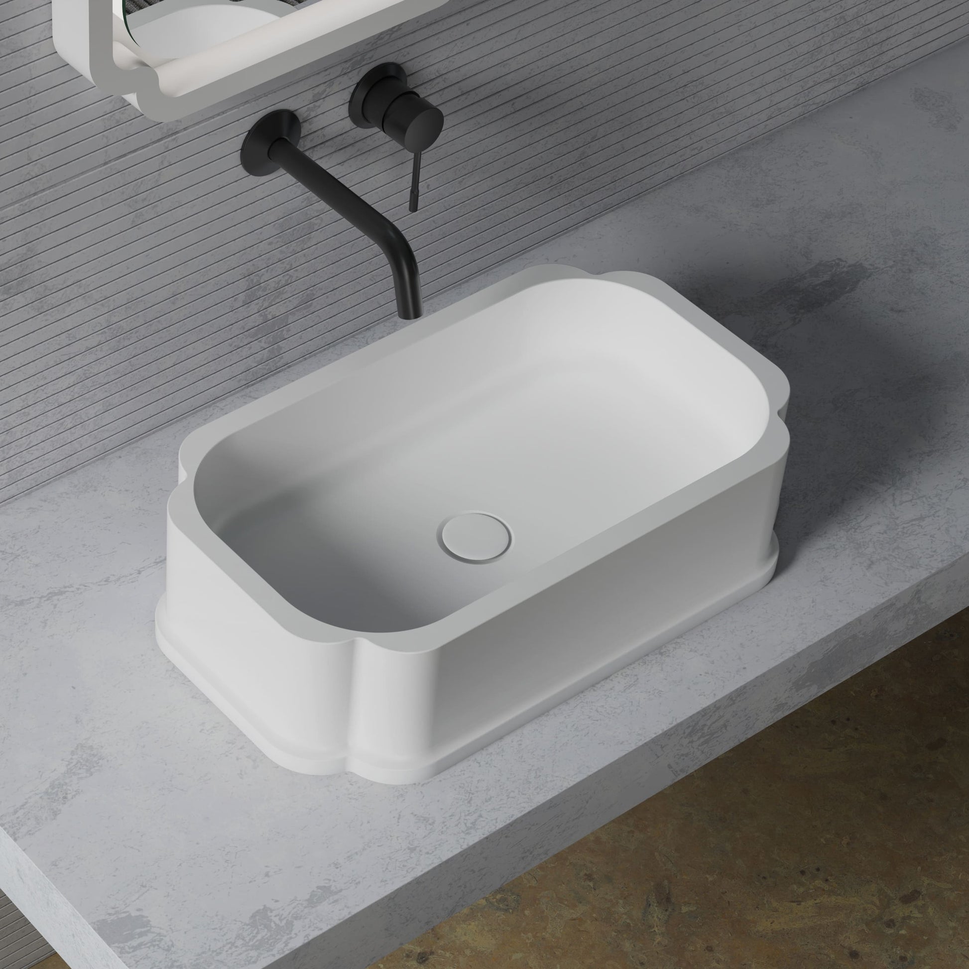 MonBlariCHLOESeriesCountertopSinkDiagonalTopViewPanorama-630x380x160mm