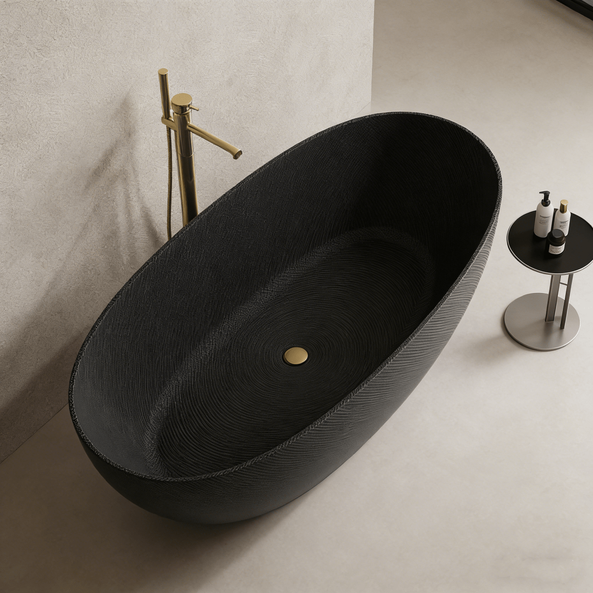 67inchMonBlariCarbonFiberFreestandingBathtubMC99907GB-LeftTopView
