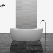 67 Inch MonBlari Solid Surface Freestanding BathtubMR88813MW-FrontView