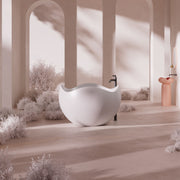 MonBlariFLOWERSeriesWhiteBathtubSideViewPanorama