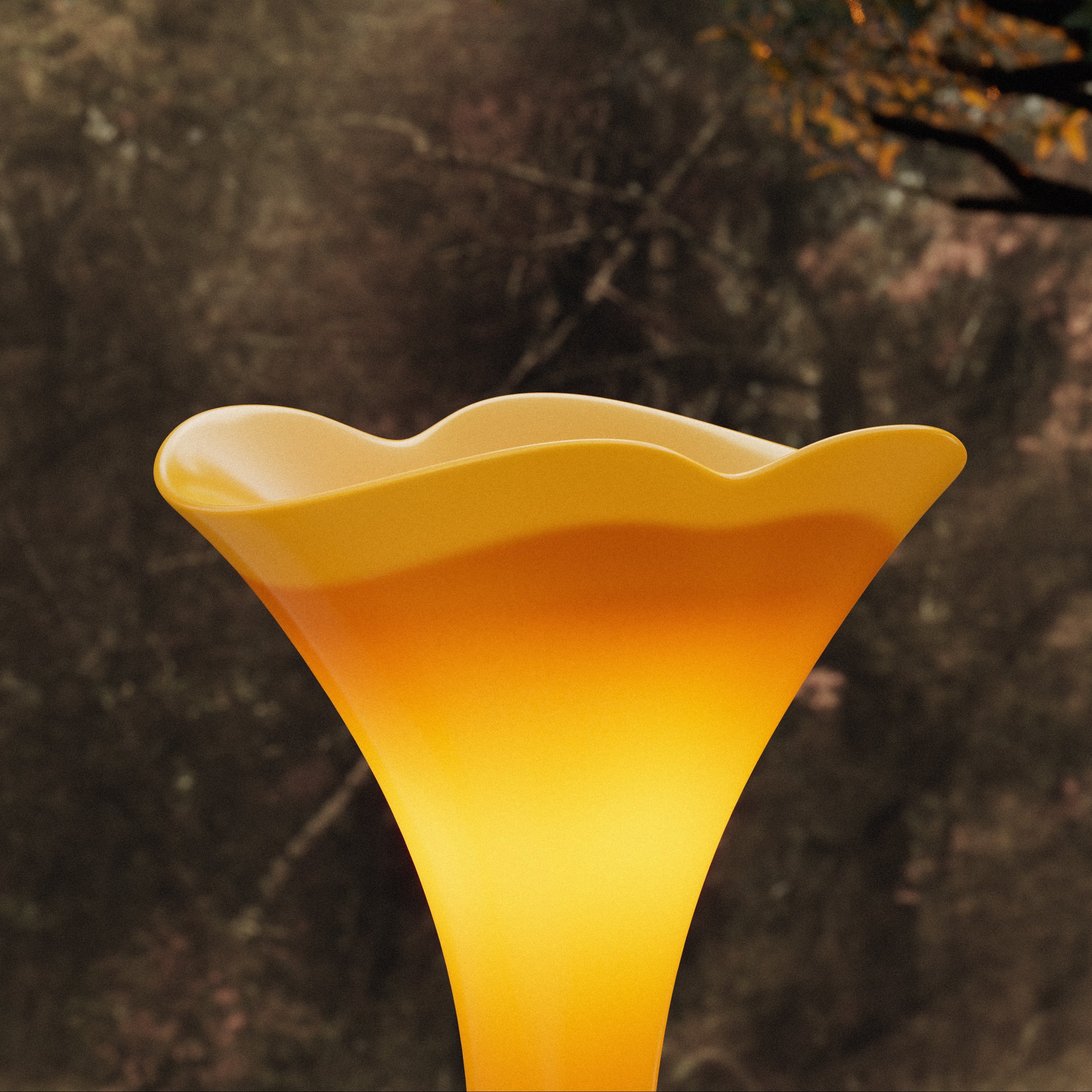 MonBlariGINKNOVASeriesPedestalSinkFrontViewClose-up-GinkgoYellow