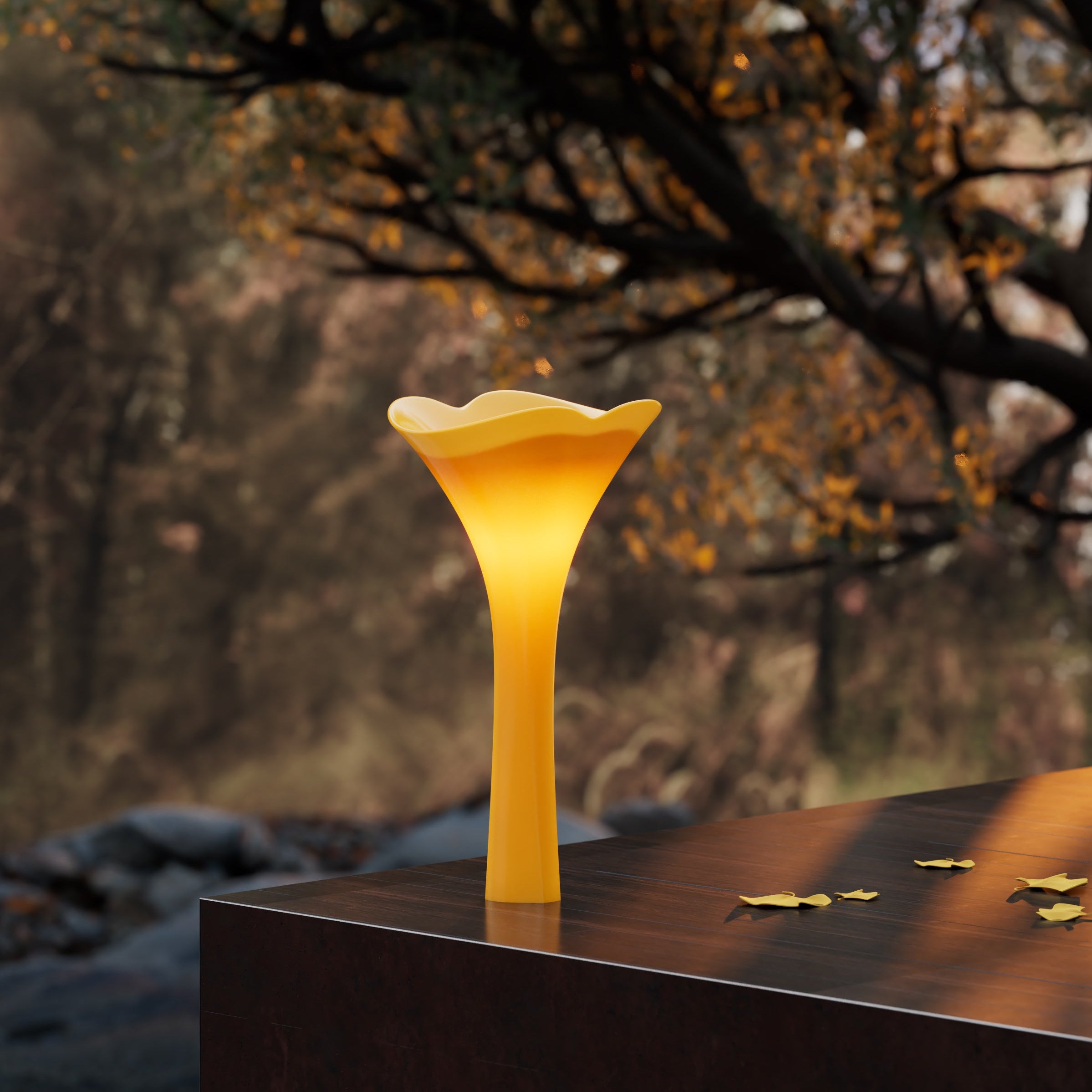 MonBlariGINKNOVASeriesPedestalSinkSideViewPanorama-GinkgoYellow-Scenario