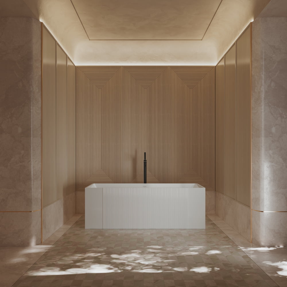 43-67 Inch MonBlari Acrylic Freestanding Bathtub