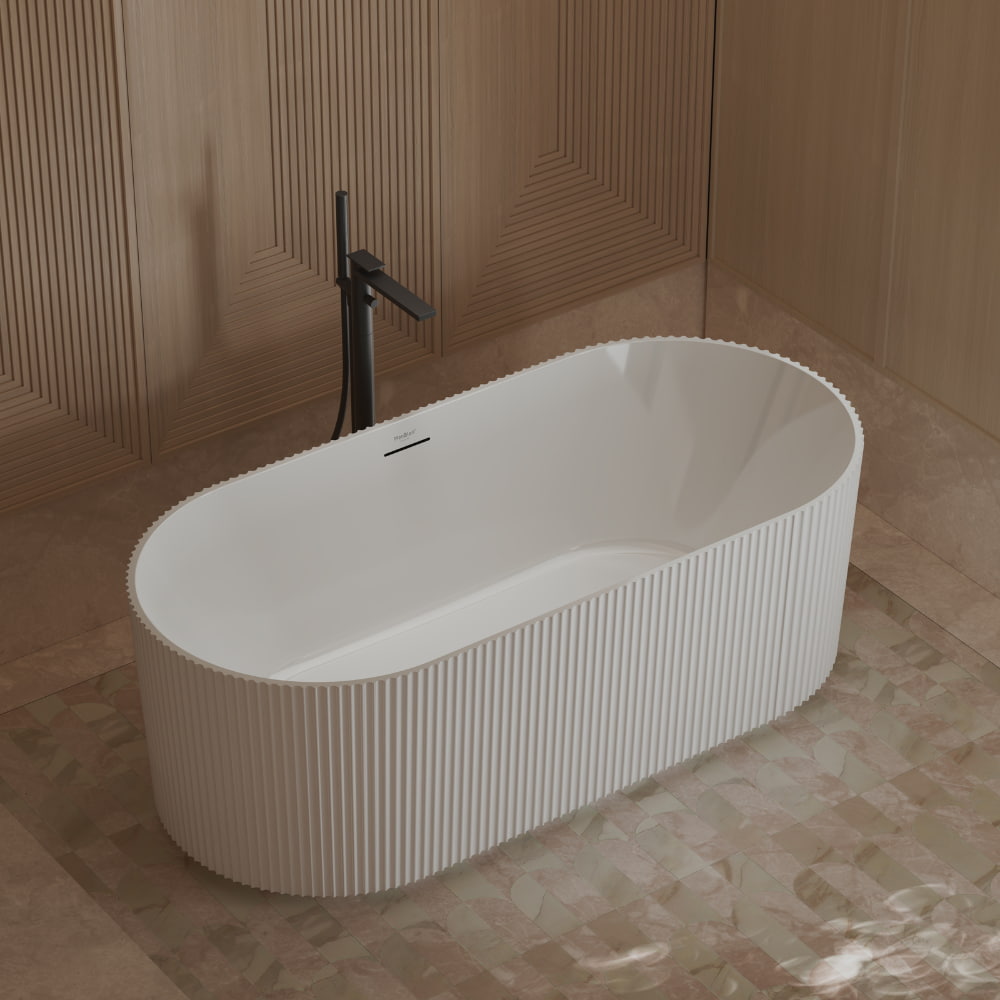 55-71 Inch MonBlari Acrylic Freestanding Bathtub