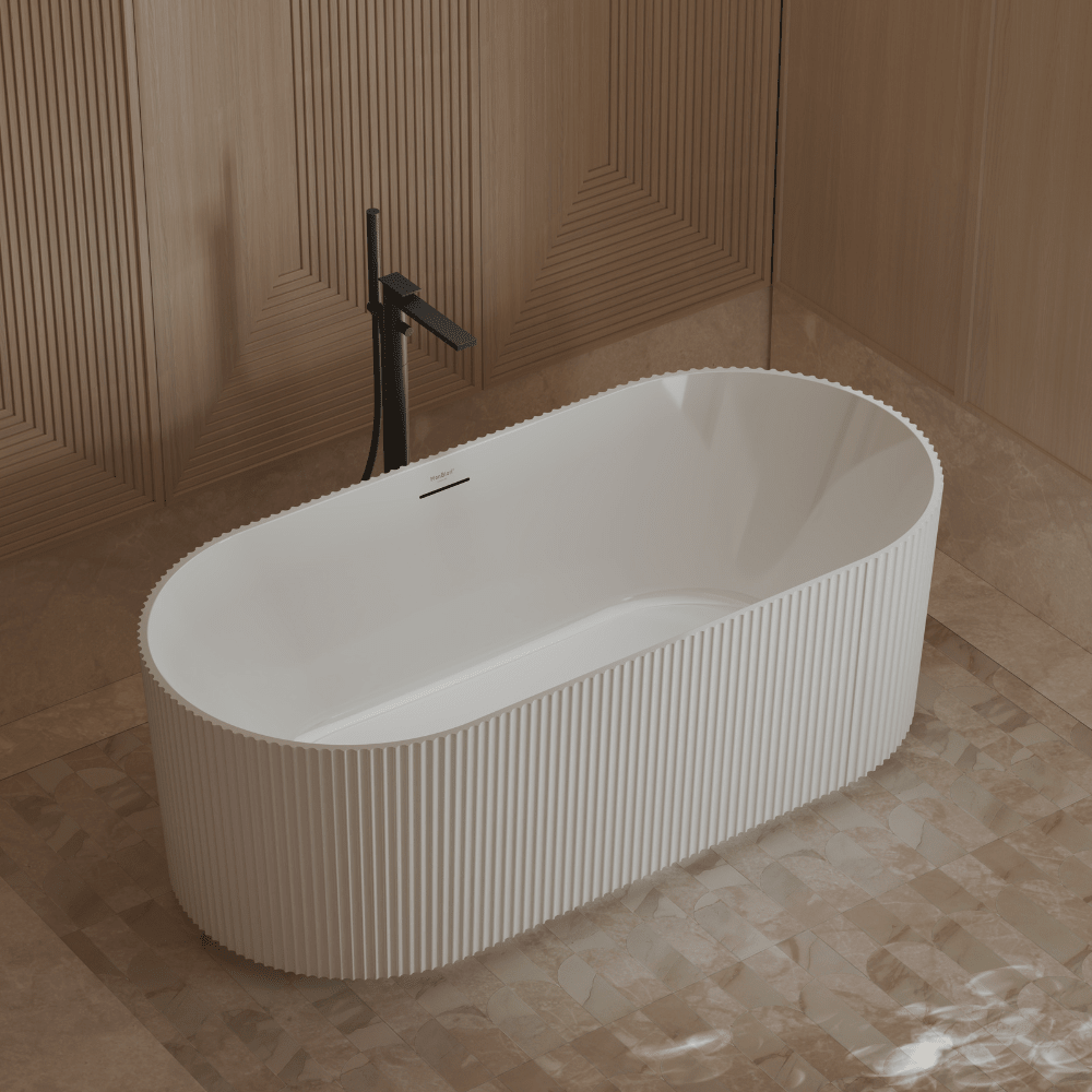 55-71 Inch MonBlari Acrylic Freestanding Bathtub