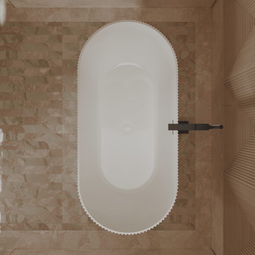 55-71 Inch MonBlari Acrylic Freestanding Bathtub